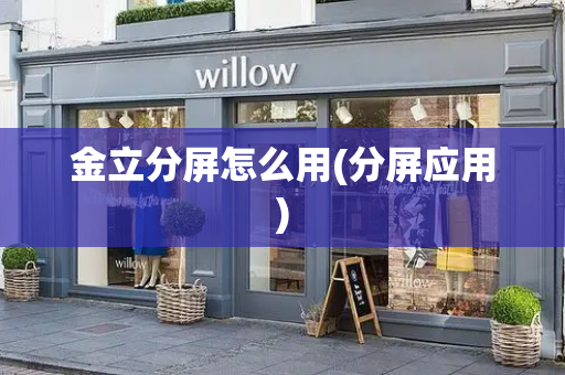 金立分屏怎么用(分屏应用)