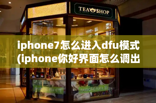 iphone7怎么进入dfu模式(iphone你好界面怎么调出来)-第1张图片-星选测评