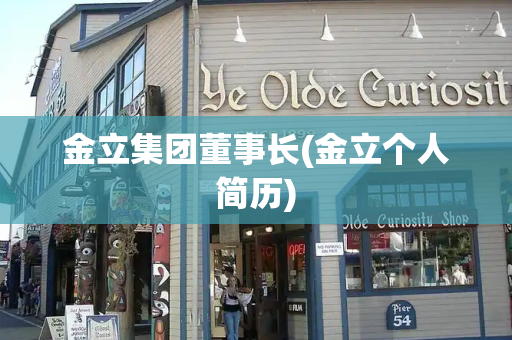 金立集团董事长(金立个人简历)
