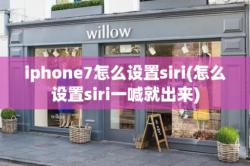 iphone7怎么设置siri(怎么设置siri一喊就出来)