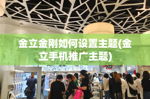 金立金刚如何设置主题(金立手机推广主题)-第1张图片-星选测评