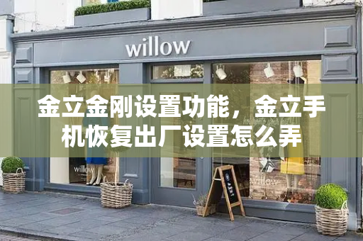 金立金刚设置功能，金立手机恢复出厂设置怎么弄