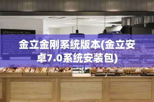 金立金刚系统版本(金立安卓7.0系统安装包)-第1张图片-星选测评