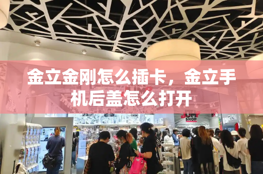 金立金刚怎么插卡，金立手机后盖怎么打开-第1张图片-星选测评