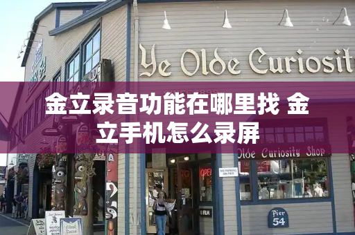 金立录音功能在哪里找 金立手机怎么录屏-第1张图片-星选测评