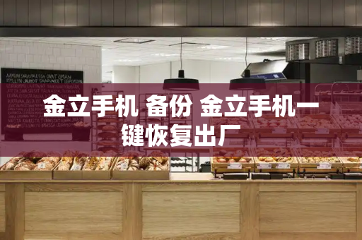 金立手机 备份 金立手机一键恢复出厂-第1张图片-星选测评