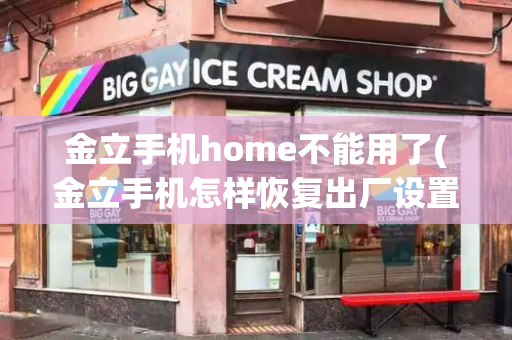 金立手机home不能用了(金立手机怎样恢复出厂设置)