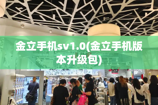 金立手机sv1.0(金立手机版本升级包)-第1张图片-星选测评