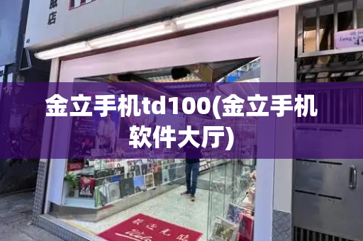 金立手机td100(金立手机软件大厅)