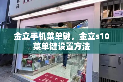 金立手机菜单键，金立s10菜单键设置方法-第1张图片-星选测评
