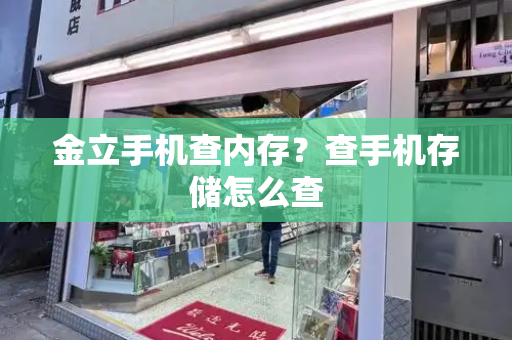金立手机查内存？查手机存储怎么查-第1张图片-星选测评