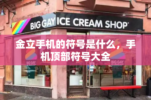 金立手机的符号是什么，手机顶部符号大全-第1张图片-星选测评
