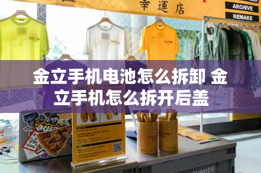 金立手机电池怎么拆卸 金立手机怎么拆开后盖-第1张图片-星选测评
