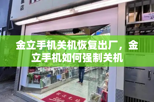 金立手机关机恢复出厂，金立手机如何强制关机-第1张图片-星选测评