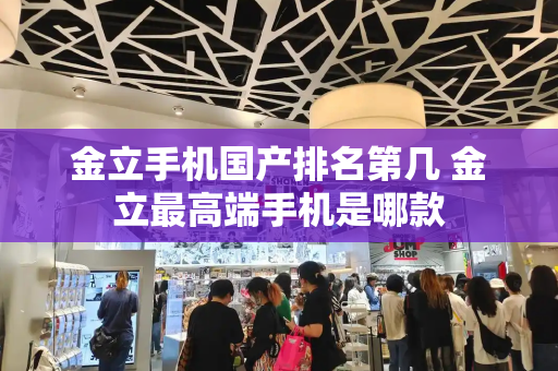 金立手机国产排名第几 金立最高端手机是哪款-第1张图片-星选测评