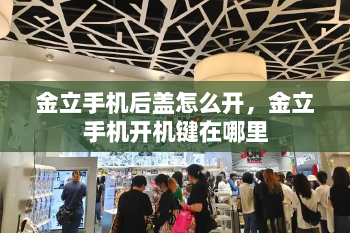 金立手机后盖怎么开，金立手机开机键在哪里-第1张图片-星选测评