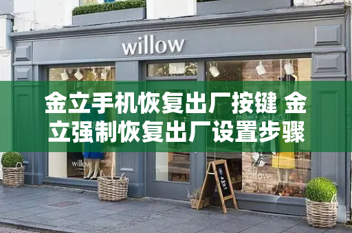 金立手机恢复出厂按键 金立强制恢复出厂设置步骤-第1张图片-星选测评