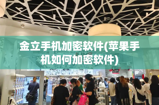 金立手机加密软件(苹果手机如何加密软件)