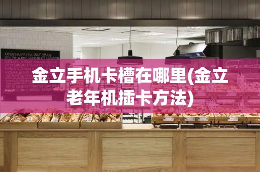 金立手机卡槽在哪里(金立老年机插卡方法)