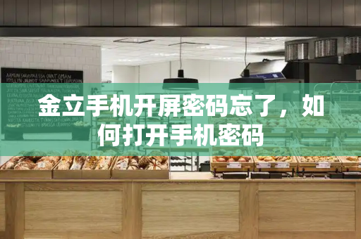 金立手机开屏密码忘了，如何打开手机密码
