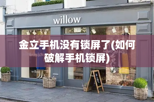 金立手机没有锁屏了(如何破解手机锁屏)-第1张图片-星选测评