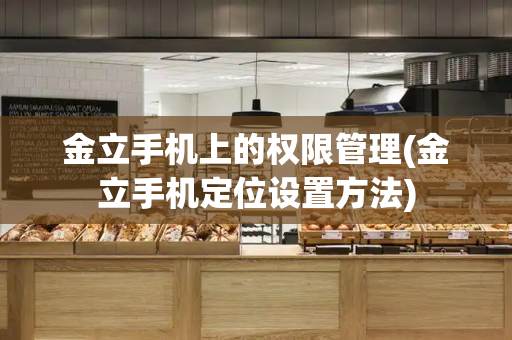 金立手机上的权限管理(金立手机定位设置方法)-第1张图片-星选测评