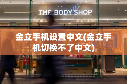 金立手机设置中文(金立手机切换不了中文)