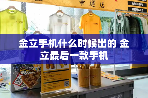 金立手机什么时候出的 金立最后一款手机