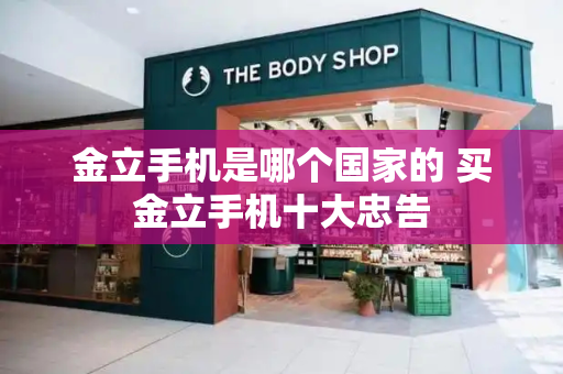 金立手机是哪个国家的 买金立手机十大忠告-第1张图片-星选测评