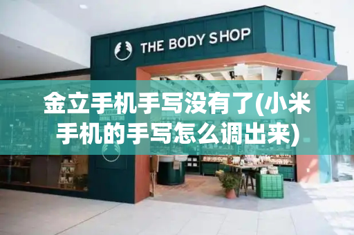 金立手机手写没有了(小米手机的手写怎么调出来)-第1张图片-星选测评