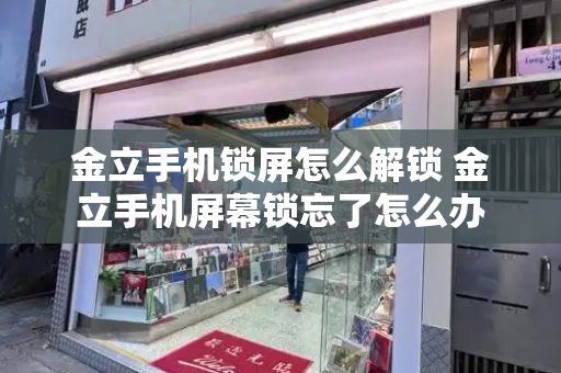 金立手机锁屏怎么解锁 金立手机屏幕锁忘了怎么办-第1张图片-星选测评