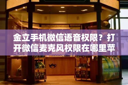 金立手机微信语音权限？打开微信麦克风权限在哪里苹果
