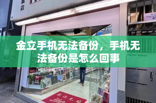 金立手机无法备份，手机无法备份是怎么回事-第1张图片-星选测评