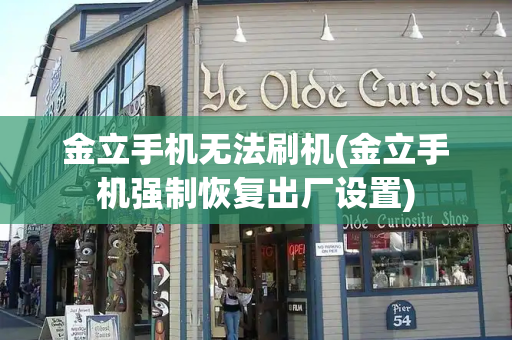 金立手机无法刷机(金立手机强制恢复出厂设置)-第1张图片-星选测评