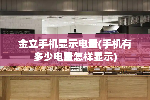 金立手机显示电量(手机有多少电量怎样显示)-第1张图片-星选测评
