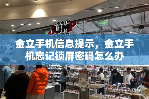 金立手机信息提示，金立手机忘记锁屏密码怎么办
