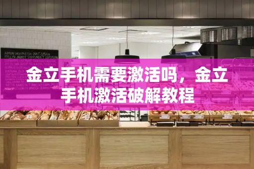 金立手机需要激活吗，金立手机激活破解教程-第1张图片-星选测评
