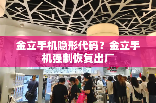 金立手机隐形代码？金立手机强制恢复出厂-第1张图片-星选测评