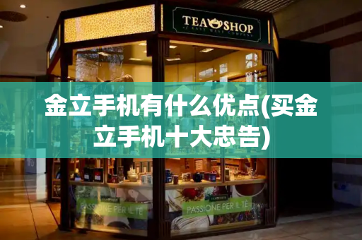 金立手机有什么优点(买金立手机十大忠告)-第1张图片-星选测评