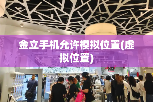 金立手机允许模拟位置(虚拟位置)