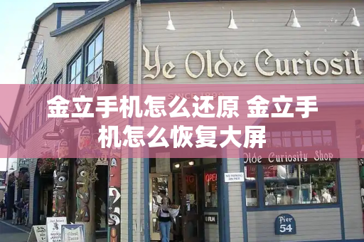 金立手机怎么还原 金立手机怎么恢复大屏-第1张图片-星选测评