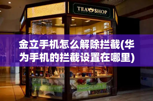 金立手机怎么解除拦截(华为手机的拦截设置在哪里)-第1张图片-星选测评