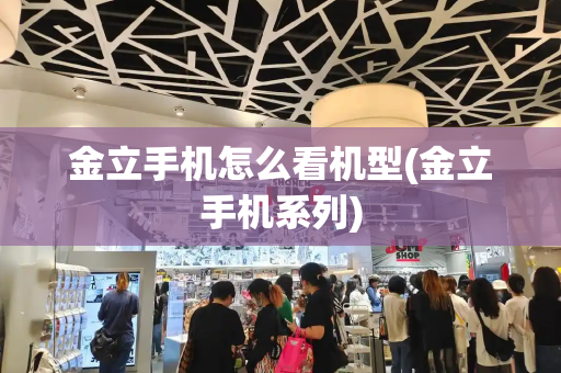 金立手机怎么看机型(金立手机系列)-第1张图片-星选测评