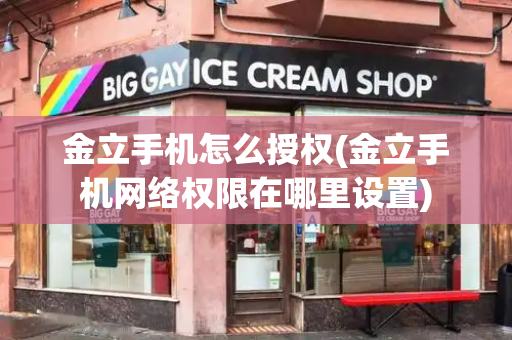 金立手机怎么授权(金立手机网络权限在哪里设置)