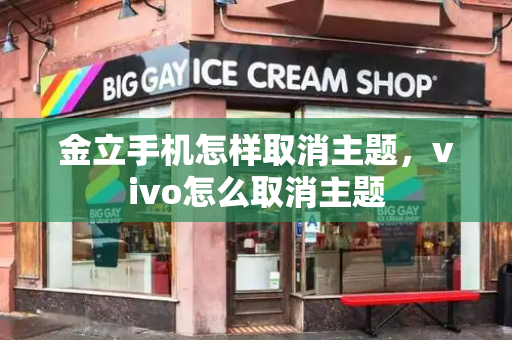 金立手机怎样取消主题，vivo怎么取消主题