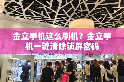 金立手机这么刷机？金立手机一键清除锁屏密码-第1张图片-星选测评
