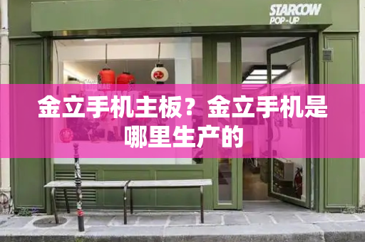 金立手机主板？金立手机是哪里生产的-第1张图片-星选测评