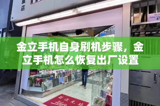 金立手机自身刷机步骤，金立手机怎么恢复出厂设置-第1张图片-星选测评