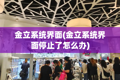 金立系统界面(金立系统界面停止了怎么办)-第1张图片-星选测评