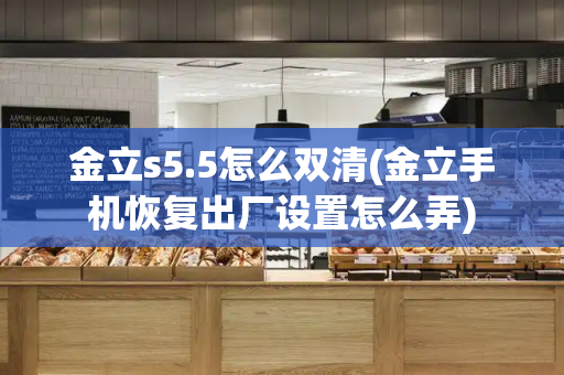 金立s5.5怎么双清(金立手机恢复出厂设置怎么弄)-第1张图片-星选测评